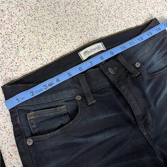 Madewell Skinny Skinny Crop Denim Jeans Dark Wash Whiskered size 27 - Picture 11 of 13